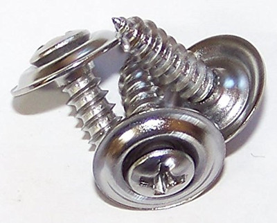 AU-VE-CO PRODUCTS AV2772 100 Qty-#8 X 1" Philips Oval Head Sems Tapping Screw Chrome() AU-VE-CO PRODUCTS AV2772 100 Qty-#8 X 1" Philips Oval Head Sems Tapping Screw Chrome()