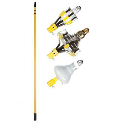 Bayco Products BYLBC-600SDLBD BAYCO LBC-600SDL Bulb Changer, 4 Piece Set, Yellow