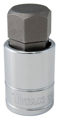 Titan TL15621 Tools 21 mm 1/2" Drive Hex Bit Socket Titan TL15621 Tools 21 mm 1/2" Drive Hex Bit Socket