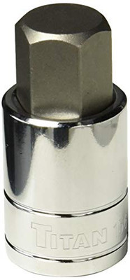 Titan TL15619 Tools 19 mm 1/2" Drive Hex Bit Socket Titan TL15619 Tools 19 mm 1/2" Drive Hex Bit Socket