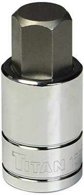 Titan TL15617 Tools 17 mm 1/2" Drive Hex Bit Socket Titan TL15617 Tools 17 mm 1/2" Drive Hex Bit Socket