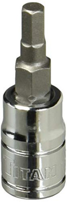 Titan TL15604 Tools 4 mm 1/4" Drive Hex Bit Socket Titan TL15604 Tools 4 mm 1/4" Drive Hex Bit Socket