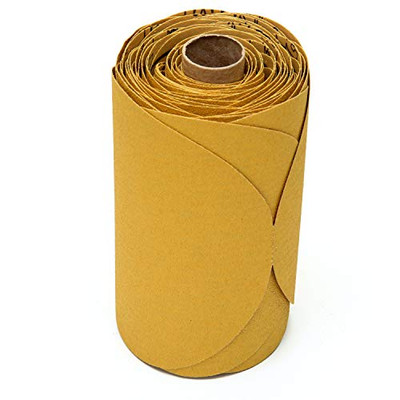 3M 3M1212 Stikit Gold Disc Roll, 0, 6 in, P100, 75 discs per roll 3M 3M1212 Stikit Gold Disc Roll, 0, 6 in, P100, 75 discs per roll