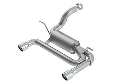 BORLA 11957 ATAK Axle-Back Exhaust System 2.75 in. Into Muffler Dual 2.5 in. Out 3.5 in. Single Round Rolled Angle Cut Lined Tip Single Split Rear Exit Polished ATAK Axle-Back Exhaust System BORLA 11957 ATAK Axle-Back Exhaust System 2.75 in. Into Muffler Dual 2.5 in. Out 3.5 in. Single Round Rolled Angle Cut Lined Tip Single Split Rear Exit Polished ATAK Axle-Back Exhaust System