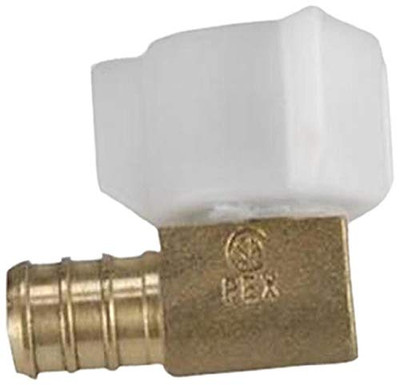 ELKHART SUPPLY CORP 51198 BestPEX Metal Swivel Elbow FSWV Plastic Nut, 0.5" Size