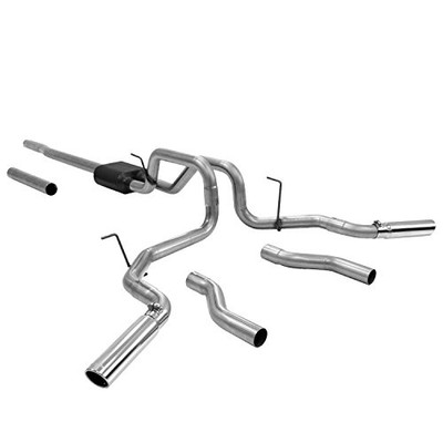 FLOWMASTER 817417 Cat-back System 409S- Dual Rear/Side Exit - American Thunder - Moderate Sound FLOWMASTER 817417 Cat-back System 409S- Dual Rear/Side Exit - American Thunder - Moderate Sound