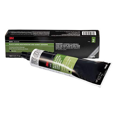 3M MM08008 Black Super Weatherstrip and Gasket Adhesive, , 5 fl oz 3M MM08008 Black Super Weatherstrip and Gasket Adhesive, , 5 fl oz