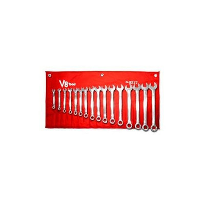 V-8 Tools V8T9317 V8 Tools () 17 Pc. Standard Length Metric Combination Wrench Set