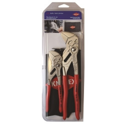Grip On KNP9K0080109US 2 Piece Pliers Wrench Set With Keeper Pouch
