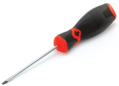 WILMAR WLMW30970 Performance Tool  Black & Red Slotted Screwdriver, 1/8" x 3"