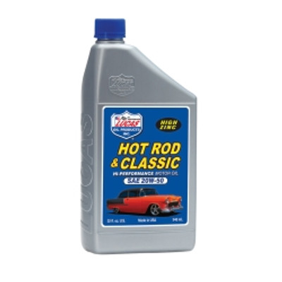 Lucas Oil LUC10689 Hot Rod And Classic Car HP Motor Oil SAE 20W-50 (Case of 6) Lucas Oil LUC10689 Hot Rod And Classic Car HP Motor Oil SAE 20W-50 (Case of 6)