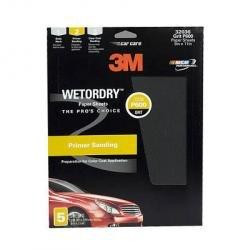 3M Wetordry Sandpaper, 32036, 600 Grit, 9 in x 11 in, 5 per pack