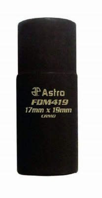 Astro Pneumatic ASTFDM419 Astro 1/2-Inch Drive Flip Socket, 17mm x 19mm
