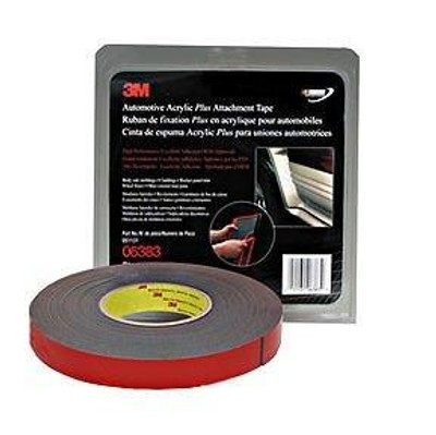 3M MMM6383 3-M Company 06383 7/8 in. x 20 yd. Black Automotive Acrylic Attachment Tape 3M MMM6383 3-M Company 06383 7/8 in. x 20 yd. Black Automotive Acrylic Attachment Tape