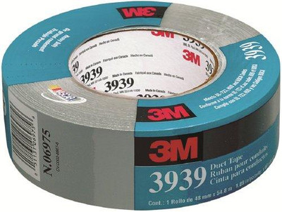 3M MMM6975 3939 Polyethylene Heavy Duty Duct Tape, 200 Degree F Performance Temperature, 25 lbs/in Tensile Strength, 60 yds Length x 2" Width, Silver (Case of 24) 3M MMM6975 3939 Polyethylene Heavy Duty Duct Tape, 200 Degree F Performance Temperature, 25 lbs/in Tensile Strength, 60 yds Length x 2" Width, Silver (Case of 24)