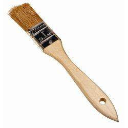 K Tool International KTI74010 BRUSH UTILITY 1" NATURAL BRISTLES WOOD HANDLE