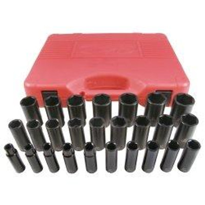 K Tool International KTI38202 26-piece 1/2" Drive Deep Impact Socket Set K Tool International KTI38202 26-piece 1/2" Drive Deep Impact Socket Set