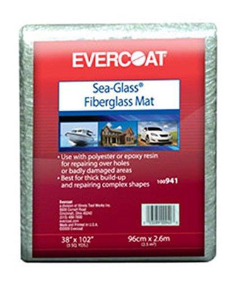 Fibre Glass-Evercoat FIB940 Evercoat 100940 1 Square Yard Sea-Glass Fiberglass Mat Fibre Glass-Evercoat FIB940 Evercoat 100940 1 Square Yard Sea-Glass Fiberglass Mat