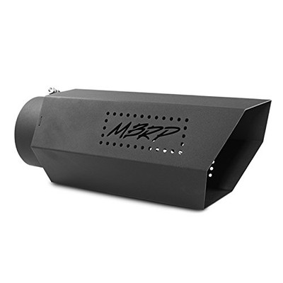 MBRP T5167BLK Exhaust Black Series Exhaust Tip 5 in. Inlet 6 in. Outlet Diameter 16 in. Length w/o Logo Plate Stainless Steel Black Coated Black Series Exhaust Tip MBRP T5167BLK Exhaust Black Series Exhaust Tip 5 in. Inlet 6 in. Outlet Diameter 16 in. Length w/o Logo Plate Stainless Steel Black Coated Black Series Exhaust Tip