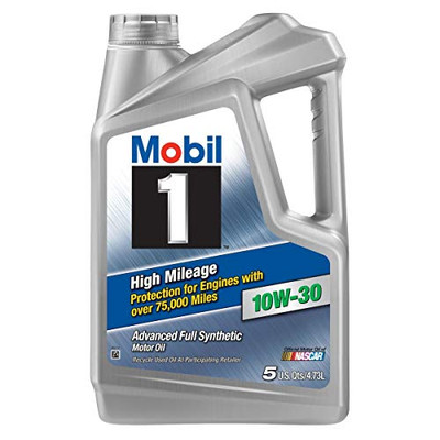 MOBIL 120770 5 qt. High Mileage 10W-30 Motor Oil MOBIL 120770 5 qt. High Mileage 10W-30 Motor Oil
