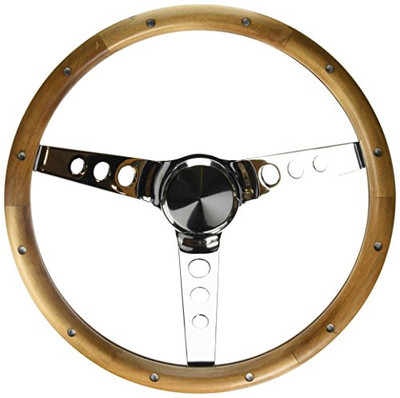 GRANT 213 Classic Wood Steering Wheel with Rivets