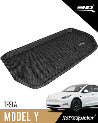 3D MATS/U-AC M1TL019130 3D MAXpider Tesla Model Y 2020-2021 Custom Fit All-Weather Front Cargo Liner Car Frunk Mat (Black) 3D MATS/U-AC M1TL019130 3D MAXpider Tesla Model Y 2020-2021 Custom Fit All-Weather Front Cargo Liner Car Frunk Mat (Black)