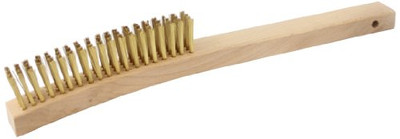 Brush Research BS93AB375 Wire Scratch Brush, Brass, 0.006" Wire Diameter, 7-1/4" Length, 1/2" Bristle Length, 3/8" Brush Face Width (Pack of 12) Brush Research BS93AB375 Wire Scratch Brush, Brass, 0.006" Wire Diameter, 7-1/4" Length, 1/2" Bristle Length, 3/8" Brush Face Width (Pack of 12)