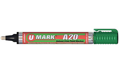 U-MARK INC UM10703 A20 PAINT MARKER W/REV TIP GREEN U-MARK INC UM10703 A20 PAINT MARKER W/REV TIP GREEN