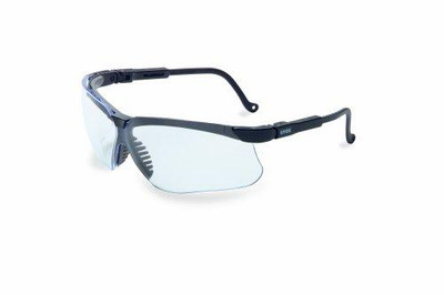 Uvex UVXRWS-51023 Honeywell RWS-51023 Genesis Black Frame Premium Safety Glasses, Clear Lens