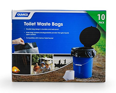 CAMCO 41548 TOILET BAG/10 PACK BOX  E/F