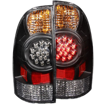 ANZO 311042 USA Toyota Tacoma Black LED Tail Light Assembly - (Sold in Pairs)