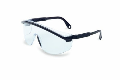 Uvex UVXS135 S135 Astrospec 3000 Safety Eyewear, Black Frame, Clear Ultra-Dura Hardcoat Lens