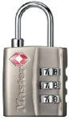 MASTERLOCK MSL4680DNKL MASTERLOCK TSA-Accepted Set-Your-Own Combination Lock, Nickel MASTERLOCK MSL4680DNKL MASTERLOCK TSA-Accepted Set-Your-Own Combination Lock, Nickel