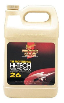 Meguiars MEGM2601Meguiars M26 Mirror Glaze Hi-Tech Yellow Wax - 1 Gallon Meguiars MEGM2601Meguiars M26 Mirror Glaze Hi-Tech Yellow Wax - 1 Gallon