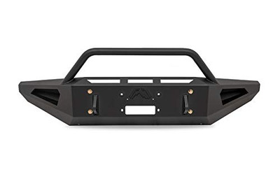 FAB FOURS S17RS41621 Red Steel Full Width Black Powder Coat Front Winch HD Bumper with Hoop FAB FOURS S17RS41621 Red Steel Full Width Black Powder Coat Front Winch HD Bumper with Hoop