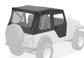 BESTOP 5140501 Black Crush Tigertop for 1953-1975 M38A1/CJ5