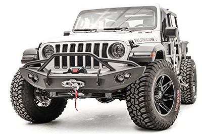 FAB FOURS JL18B46521 18-C Wrangler Winch Ready D-Ring Mounts & Tow Hooks 90Mm Fog And 60Mm Turn Indic