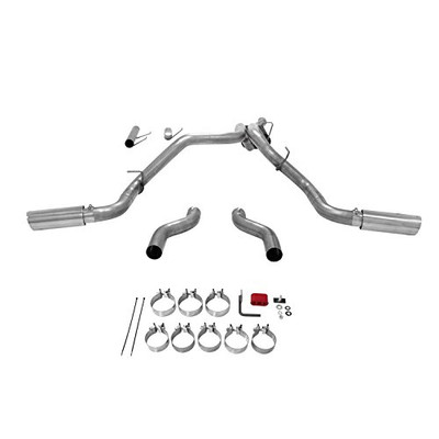 FLOWMASTER 817709 American Thunder Cat Back Exhaust System,Black muffler, natural tubing