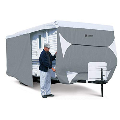 Classic Accessories 8035722310 Over Drive PolyPRO3 Deluxe Travel Trailer Cover or Toy Hauler Cover, Fits 38' - 40' RVs ()