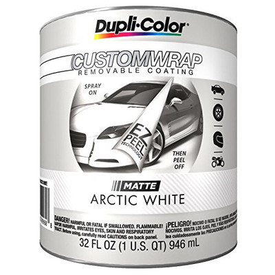 VHT CWBQ798 Dupli-Color E0 Custom Wrap Matte Arctic White, Quart VHT CWBQ798 Dupli-Color E0 Custom Wrap Matte Arctic White, Quart