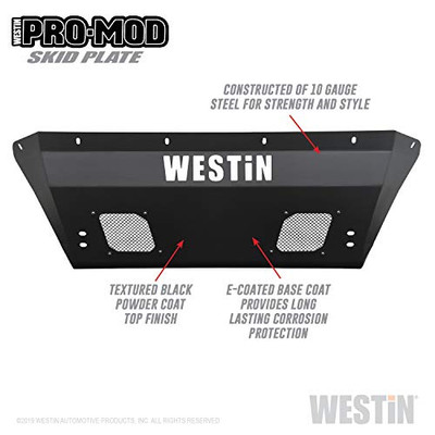 WESTIN 5872005 Textured Black Pro-Mod Skid Plate Tacoma 2016-2020 WESTIN 5872005 Textured Black Pro-Mod Skid Plate Tacoma 2016-2020