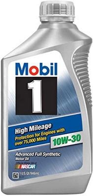 MOBIL 103535 (2-6 Packs) 1 (-12 PK High Mileage 10W-30 Motor Oil, 1 Quart, (Total of 12 quarts) MOBIL 103535 (2-6 Packs) 1 (-12 PK High Mileage 10W-30 Motor Oil, 1 Quart, (Total of 12 quarts)