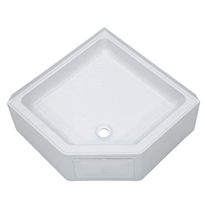 LIPPERT COMP 325246 Better Bath White 27" x 27" Corner Shower Pan with Center Drain LIPPERT COMP 325246 Better Bath White 27" x 27" Corner Shower Pan with Center Drain