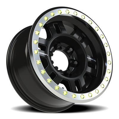 Vision Wheel 6-5.5 NCC Black/Machined Ring for Vortex Blower