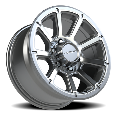 Vision Wheel 6x5.5 Gunmetal Turbine Automotive Wheel Rim