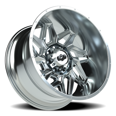 Vision Wheel 8-165.1 Chrome Spyder Wheel — 8x165.1mm Bolt Pattern