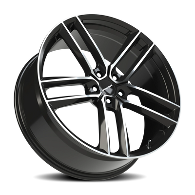 Vision Wheel 5x4.5 CLUTCH Gloss Black Machined Finish Automotive Wheel