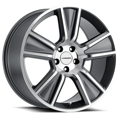 Vision Wheel 5x120mm 4.72" Satin Black AMF Stunner Wheel
