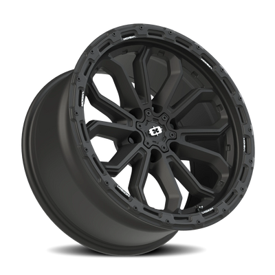 6x5.5 Satin Black Vision Korupt Wheel