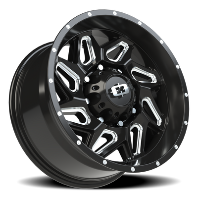 Vision Spyder 8x180mm Wheel, Gloss Black Machined Finish